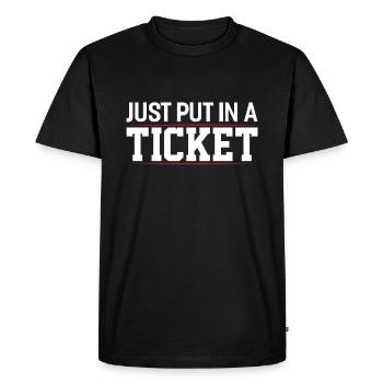 Support informatique informatique Service d’assistance informatique - T-shirt Premium bio Homme - noir - Devant - Nico (187cm)