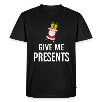 Merry Christmas Christmas Christmas Present - Men's Premium Organic T-Shirt - black - Front - Nico (187cm)
