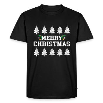 Merry Christmas Christmas Christmas Present - Men's Premium Organic T-Shirt - black - Front - Nico (187cm)