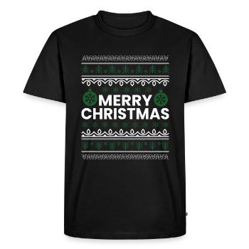 Merry Christmas Christmas Christmas Present - Men's Premium Organic T-Shirt - black - Front - Nico (187cm)