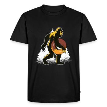 Don de pâtisseries pour beignets et pâtisseries bigfoot - T-shirt Premium bio Homme - noir - Devant - Nico (187cm)