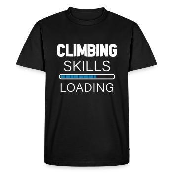 Mountaineering Mountaineer Climbing Climbing Mountains - Men's Premium Organic T-Shirt - black - Front - Nico (187cm)