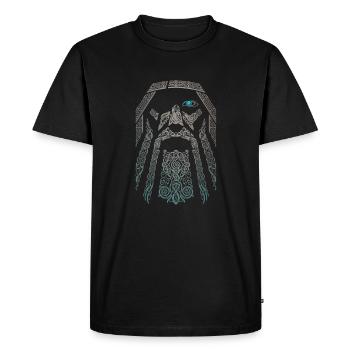 Viking Viking Valhalla Odin Thor Nordmann Skal - T-shirt Premium bio Homme - noir - Devant - Nico (187cm)