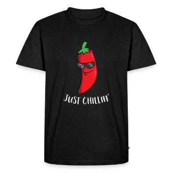 Chili Just Chillin Love Chilis Cinco De Mayo - Men's Premium Organic T-Shirt - black - Front - Nico (187cm)