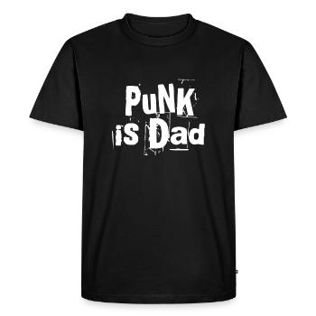 Punk Is Dad - Papa le plus cool - T-shirt Premium bio Homme - noir - Devant - Nico (187cm)