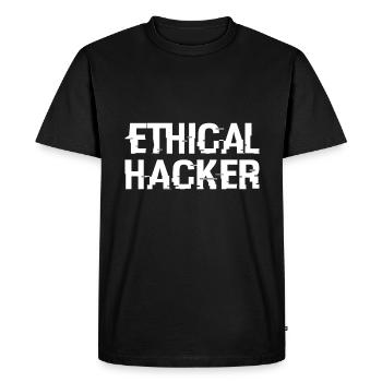 Hacking Hacker Phishing - T-shirt Premium bio Homme - noir - Devant - Nico (187cm)