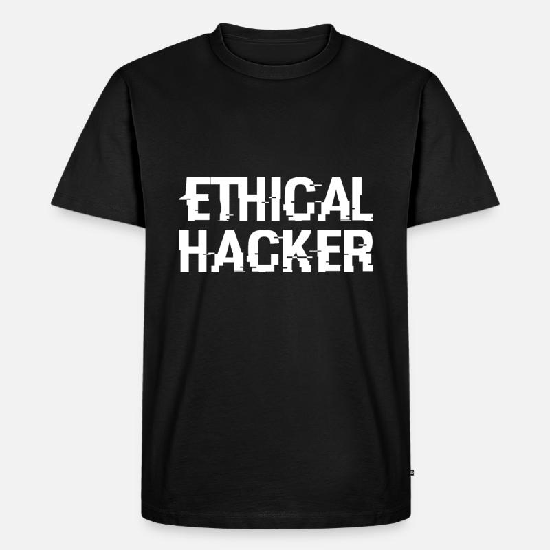 Hacking Hacker Phishing - Männer Premium Bio T-Shirt - Schwarz