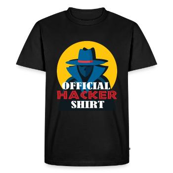 Hacking Hacker Phishing - T-shirt Premium bio Homme - noir - Devant - Nico (187cm)
