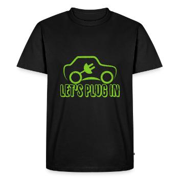 Électromobilité E voiture électrique auto - T-shirt Premium bio Homme - noir - Devant - Nico (187cm)