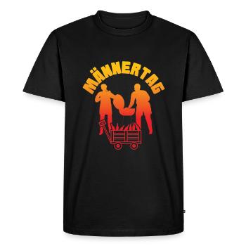 Männertag Party Bollwewagen Grillen - Männer Premium Bio T-Shirt - Schwarz - Vorne - Nico (187cm)
