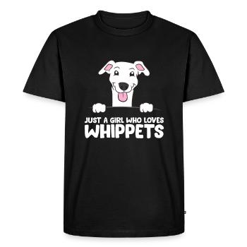 Juste une fille qui aime les fouets Mignon - T-shirt Premium bio Homme - noir - Devant - Nico (187cm)