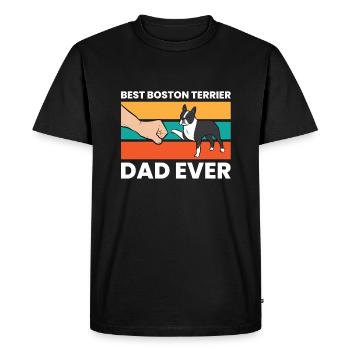 Mignon Boston Terrier Meilleur Boston Terrier - T-shirt Premium bio Homme - noir - Devant - Nico (187cm)