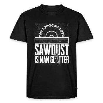 Menuisier menuisier sort amusant - T-shirt Premium bio Homme - noir - Devant - Nico (187cm)