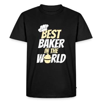 Baker Baking Bakery Crafts - Men's Premium Organic T-Shirt - black - Front - Nico (187cm)