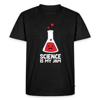Professeur de sciences Scientifique La science est ma confiture - T-shirt Premium bio Homme - noir - Devant - Nico (187cm)