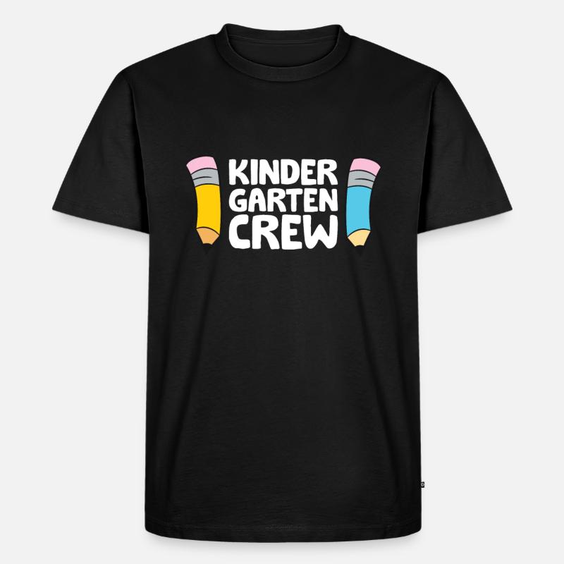 Kindergarten Crew - Männer Premium Bio T-Shirt - Schwarz