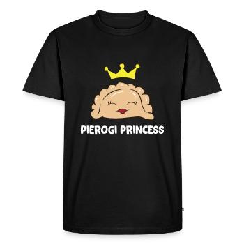 Pierogi Princess Girls Women Polish Pierogi Maker - Men's Premium Organic T-Shirt - black - Front - Nico (187cm)