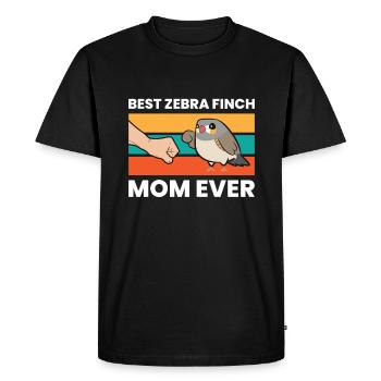 Best Zebra Finch Mom Ever - Men's Premium Organic T-Shirt - black - Front - Nico (187cm)