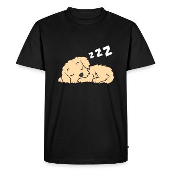 Morkie Sommeil Paresseux Morkie Pyjama Sommeil - T-shirt Premium bio Homme - noir - Devant - Nico (187cm)