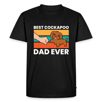 Best Cockapoo Dad Ever Pet Cockapoo Dog - Men's Premium Organic T-Shirt - black - Front - Nico (187cm)