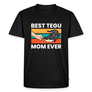 Tegu Mama Pet Tegu Lizard Best Tegu Mom Ever - Men's Premium Organic T-Shirt - black - Front - Nico (187cm)