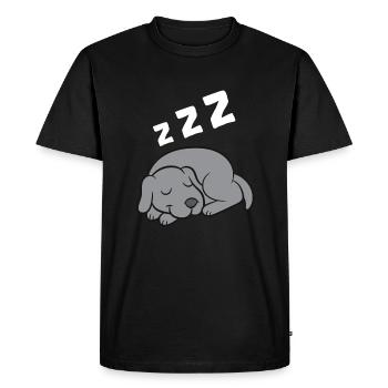 Weimaraner Chien Dormeur Pyjama Dormeur - T-shirt Premium bio Homme - noir - Devant - Nico (187cm)