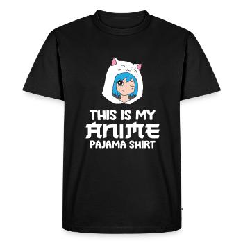This Is My Anime Pajama Funny Anime - Men's Premium Organic T-Shirt - black - Front - Nico (187cm)