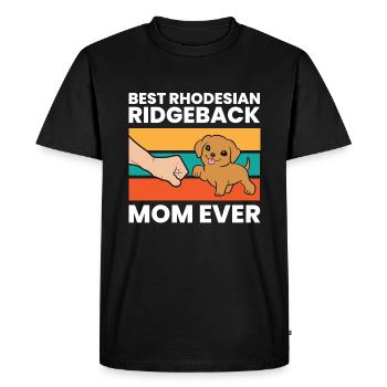 Best Rhodesian Ridgeback Mom Ever - Men's Premium Organic T-Shirt - black - Front - Nico (187cm)