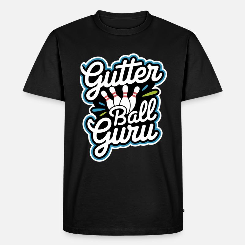 Gutter Ball Guru 11 - Männer Premium Bio T-Shirt - Schwarz