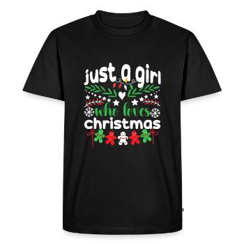 Noël des filles - T-shirt Premium bio Homme - noir - Devant - Nico (187cm)