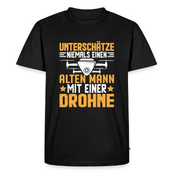 Drone Drones Drone Pilot Drone Pilot FPV UAV - Men's Premium Organic T-Shirt - black - Front - Nico (187cm)