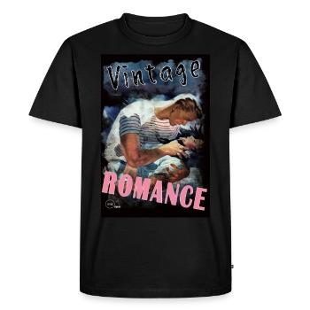 VINTAGE ROMANCE 1 BIS By Yume Origins - Men's Premium Organic T-Shirt - black - Front - Nico (187cm)