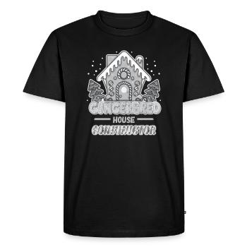 Gingerbread House Constructor Manufacturer Gift - Men's Premium Organic T-Shirt - black - Front - Nico (187cm)