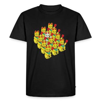 ARMÉE DE CHATS BOXEURS - T-shirt Premium bio Homme - noir - Devant - Nico (187cm)