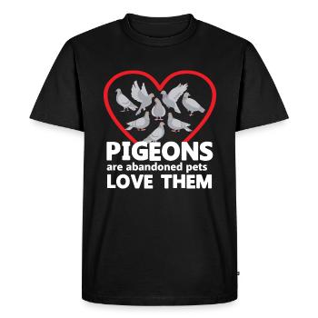 Love All Pigeons Design pour les amateurs de pigeons - T-shirt Premium bio Homme - noir - Devant - Nico (187cm)
