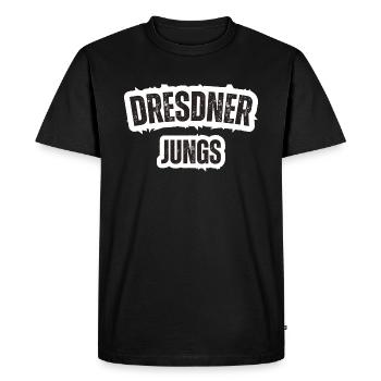 Dresde Garçons - T-shirt Premium bio Homme - noir - Devant - Nico (187cm)