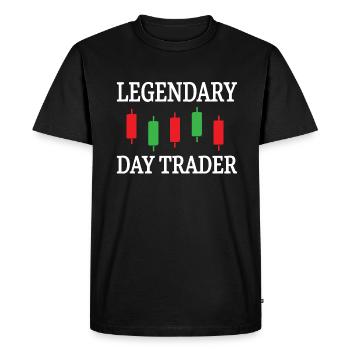 Options boursières légendaires de Day Trader - T-shirt Premium bio Homme - noir - Devant - Nico (187cm)