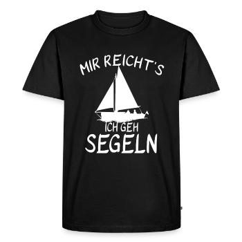 Assez pour faire de la voile - T-shirt Premium bio Homme - noir - Devant - Nico (187cm)