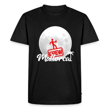Mallorca crew - Men's Premium Organic T-Shirt - black - Front - Nico (187cm)