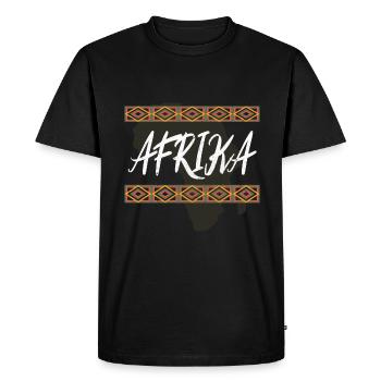 Afrique Kenya Congo Savane Sahara - T-shirt Premium bio Homme - noir - Devant - Nico (187cm)