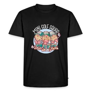 Minigolf Nains Gnome Golf Squad - T-shirt Premium bio Homme - noir - Devant - Nico (187cm)