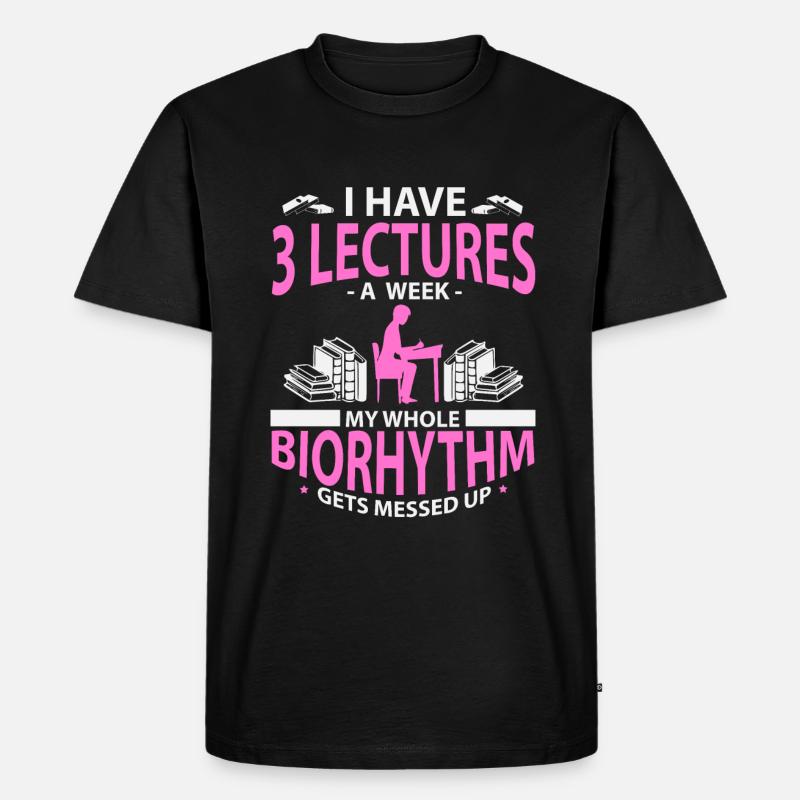 Lectures - Männer Premium Bio T-Shirt - Schwarz