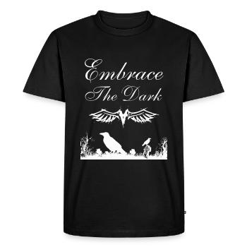 Embrace The Dark - Soft Goth Emo - Men's Premium Organic T-Shirt - black - Front - Nico (187cm)