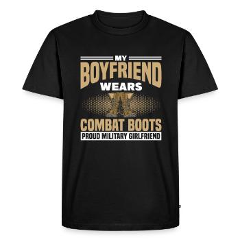Soldier Bundeswehr Army Girlfriend Professional Soldier - Men's Premium Organic T-Shirt - black - Front - Nico (187cm)
