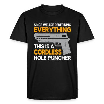 pistolet policier propriétaire d’arme soldat Bundeswehr - T-shirt Premium bio Homme - noir - Devant - Nico (187cm)