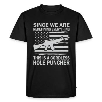 pistolet policier propriétaire d’arme soldat Bundeswehr - T-shirt Premium bio Homme - noir - Devant - Nico (187cm)