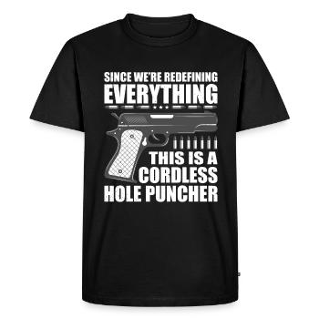 pistolet policier propriétaire d’arme soldat Bundeswehr - T-shirt Premium bio Homme - noir - Devant - Nico (187cm)