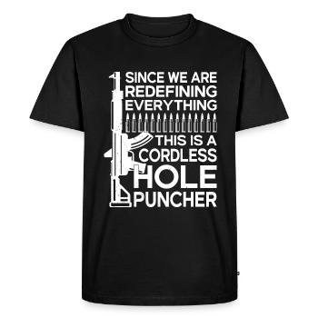 pistolet policier propriétaire d’arme soldat Bundeswehr - T-shirt Premium bio Homme - noir - Devant - Nico (187cm)