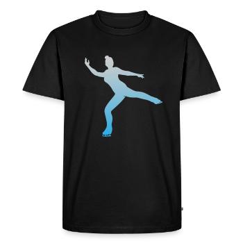 Patinage artistique Patinage artistique Patinage sur glace Cadeau - T-shirt Premium bio Homme - noir - Devant - Nico (187cm)