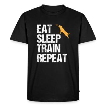 Un dresseur de chiens dit un cadeau de dressage de chien - T-shirt Premium bio Homme - noir - Devant - Nico (187cm)